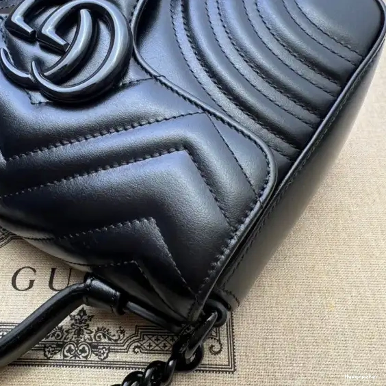 Hyper Peter GUCCI Marmont top mini handle bag GG 0508